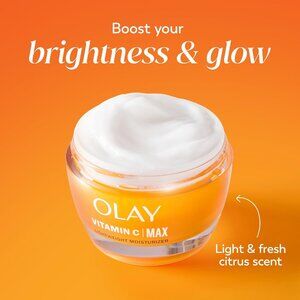 Olay Vitamin C MAX Face Moisturizer Brightening Cream Hydrating Glowing Skin Car